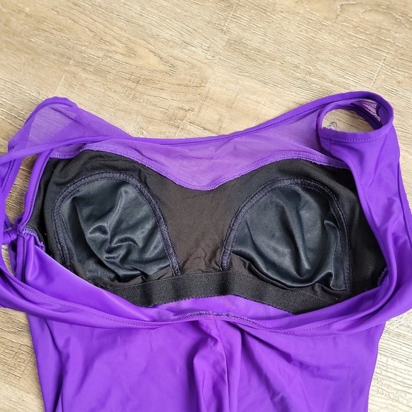 Subtle Shaper One-Piece Swimsuit ~ Sz 18W ~ Purple - Picture 5 of 6